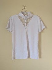 Dublin Short Sleeved Competition Shirt In Off White Size L