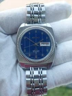 Vintage Seiko 5606-7110 LORD MATIC Blue Line Dial (1969) All Parts Original !!