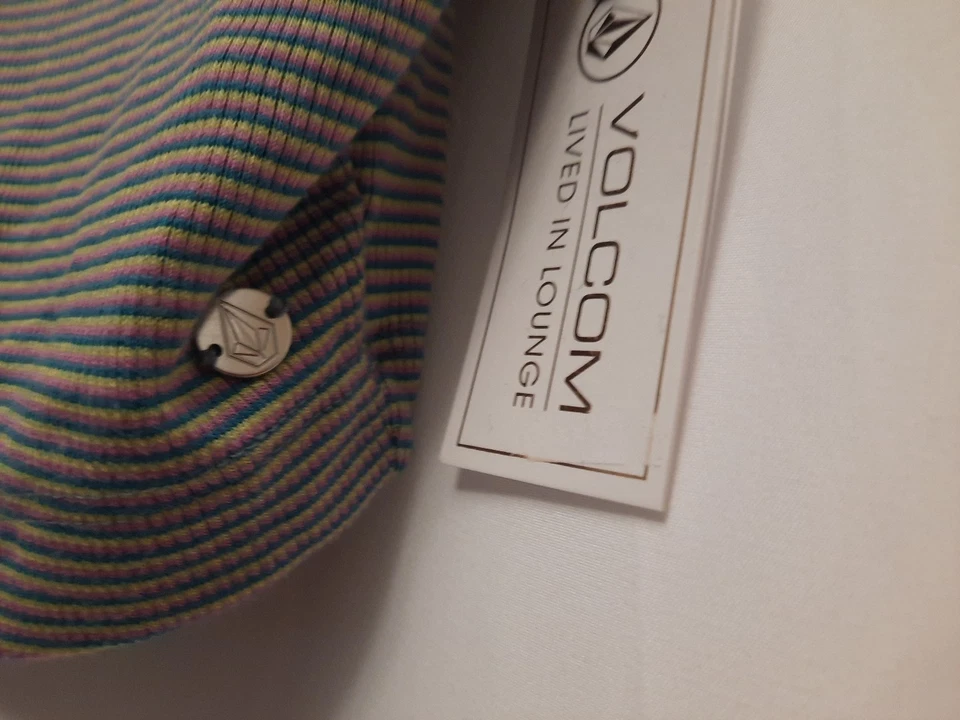 volcom lived in lounge Lil Knit Top L colorful Striped Crop Tank NWT msrp $35 - Image 3 of 4