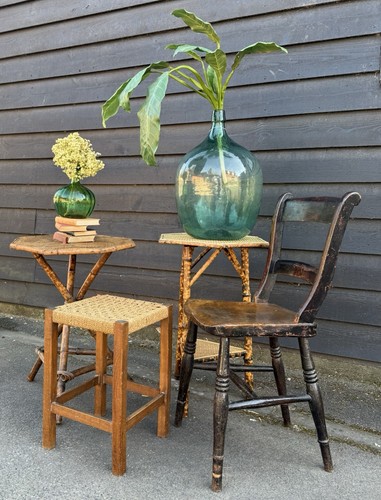 Two Victorian Tiger Bamboo Occasional Side Tables - Picture 2 of 20