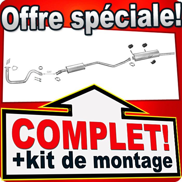 Silencieux Xsara 1.4 Break 1998-1999 pour stopper les bruits de pot d'échappement perforé