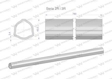 WARYNSKI Series 2R and 3R Outer Tube Shaft 910 Articulated Telescopic