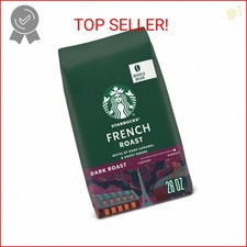Starbucks Whole Bean Coffee, Dark Roast Coffee, French Roast, 100 Arabica, 1 ba