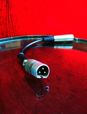 Vintage 1960's Cannon UA-3-12 male microphone cable extension adapter # 2