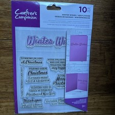 Gemini Crafter's Companion Christmas Themed Stamp Set, Winter Wishes