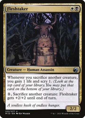 Fleshtaker (222) Innistrad: Midnight Hunt MID MTG Magic
