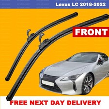 For Lexus LC 18-23 U-Hook Front Windscreen Aero Wiper Blades SET 26"18"
