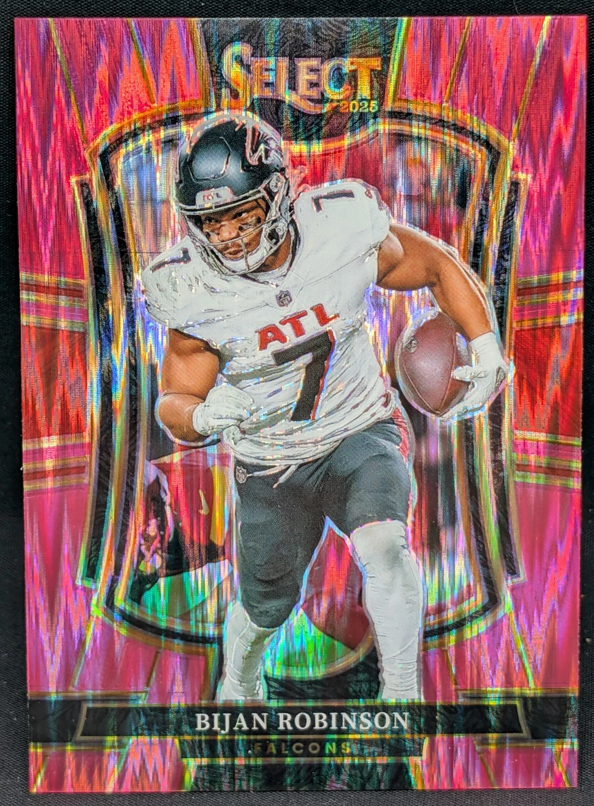 2025 Select Pink Prizm Shock Bijan Robinson #148 Pink Prizm
