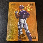 2026 Bo Jackson Battle Arena Lumber Orange Fire Icon Battlefoil #IBF-185 J. Wood