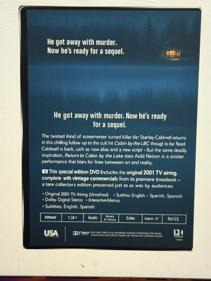 Cabin by the Lake / Return To Cabin By The Lake - Amazon MOD Rare (DVD) - Image 3 of 3