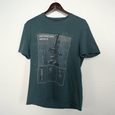 Robert Koch Medicine Men s M. Green Microscope Graphic Print Short Sleeve T-Shir