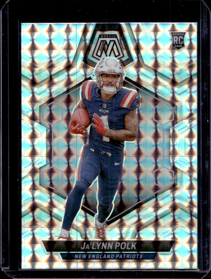 2024 Mosaic Ja'Lynn Polk RC Mosaic Prizm Rookie RC #337 Patriots