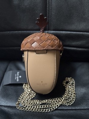Kate Spade KL918 3d Acorn Crossbody NWT Brown | eBay
