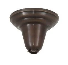 B&P Lamp® Antique Bronze Fixture Ceiling Light Canopy Plate, 5 1/4 Inch diameter