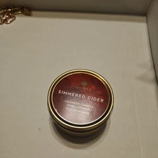 Thymes Small Tin Candle Simmered Cider