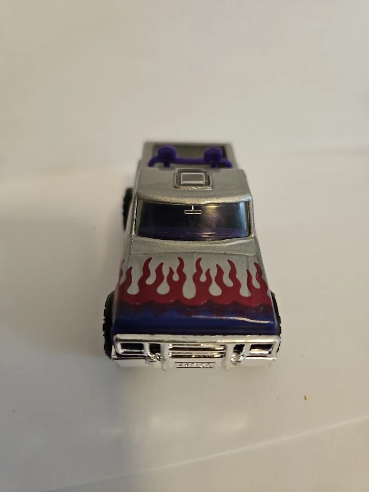 Camioneta Ford F-150 1998 Matchbox Rough 'N Tough Series Flareside púrpura/blanco Foto 4 de 4