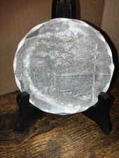 Wendell August Forge Covered Bridge Aluminum Coaster 4.5" wide Made in USA