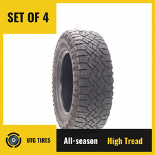 Set Of 4 Used 26565r17 Goodyear Wrangler Duratrac 112s - 9.5-1032 Set Of 4 Used 26565r17 Goodyear Wrangler Duratrac 112s - 9.5-1032