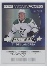 2021 Upper Deck Credentials 2020-21 Debut Ticket Access /799 Ty Dellandrea 13cs