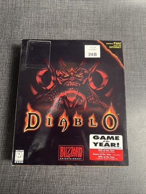 Diablo (PC, 1996) Game Of The Year Big Box, Box And Game Only