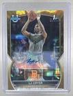 LJ Cryer 2022 Bowman Chrome University #87 Gold Lava Refractor Prospect Auto /50