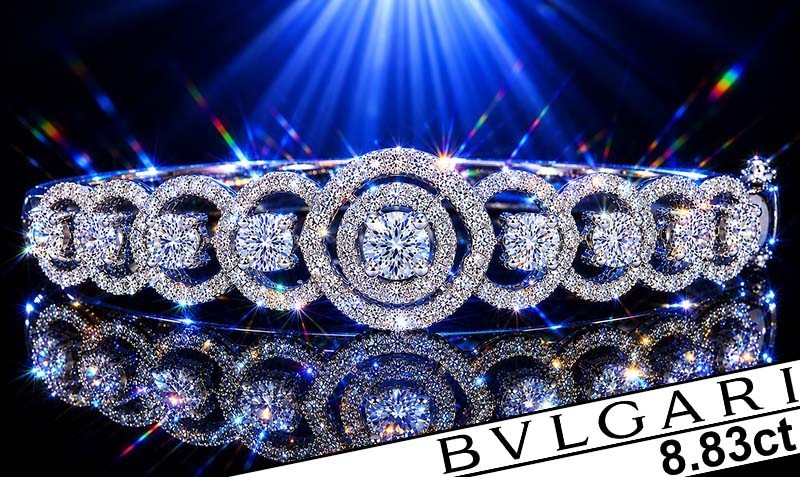 BVLGARI BULGARI Diamond Bracelet 18K Gold Diamond Tennis Bracelet Bangle Vintage