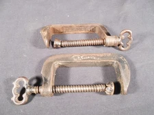 VINTAGE  Stearns & Co. Syracuse N.Y. & Champion BATWING 3" C-CLAMPS