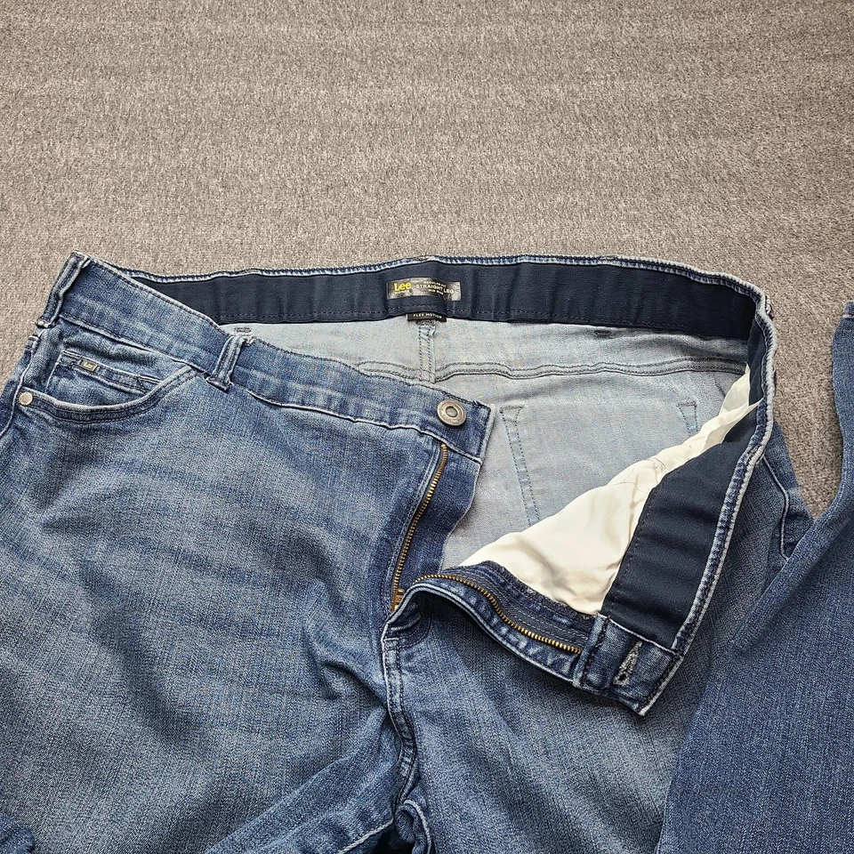 Lee Jeans Womens 20 Straight Leg Denim Flex Motion Mid Rise Regular Fit Pants - Image 4 of 4