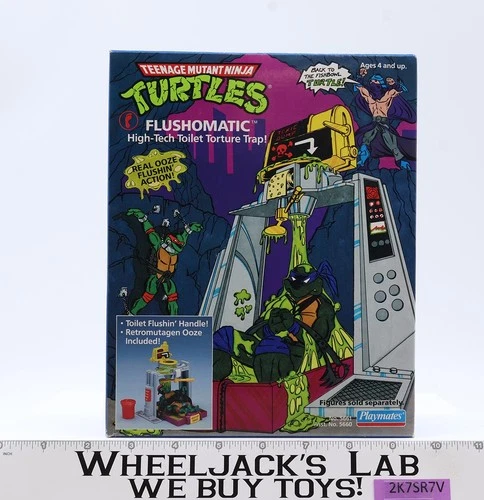 Flushomatic 100% Complete TMNT 1989 Playmates Action Figure Vehicle NEW
