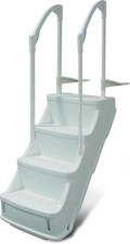 Above Ground Pool Drop In Step White In Pool Entry Ladder Step System
