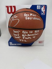 Dee Brown Signed Autograph Auto Basketball Ball Illinois FOUR Inscriptions