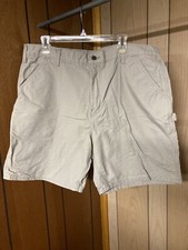 Carhartt Men s Utility/Carpenter Shorts Canvas Tan Good Condition Preowned
