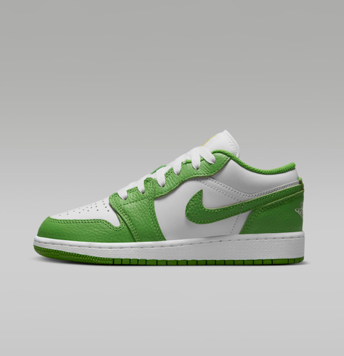 Air Jordan 1 Low SE (GS) Big Kids/Grade School 'Chlorophyll' (HF4779-100) - Picture 7 of 11