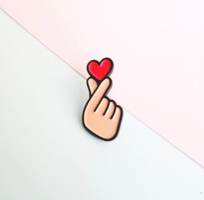 BTS Enamel Finger Heart Pin and Brooch pin kpop enamel pin KPOP  BTS Merch
