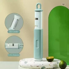 2-in-1 Kitchen 2-Stage Knife Sharpener & Stainless Steel Multi-Function Peeler