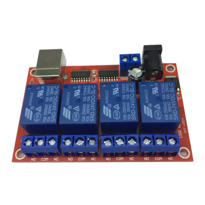 4-Kanal USB Relaismodul HID Kein Laufwerk USB-Relais Für Die MCU-Steuerung