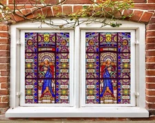 3D Pattern Woman A62 Window Film Print Sticker Cling Stained Glass UV Sinsin
