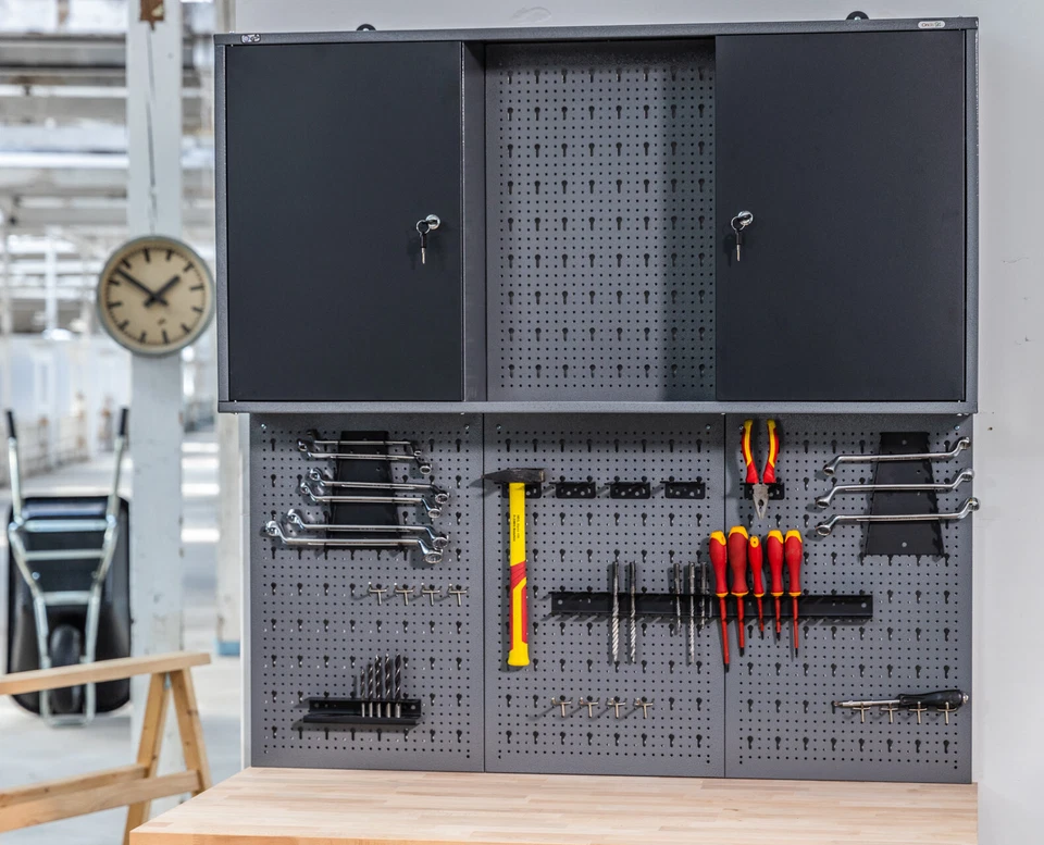 Ondis24 Werkstatteinrichtung 240cm Komplett Werkstattset Werkbank aus Metall LED - Bild 3 von 4