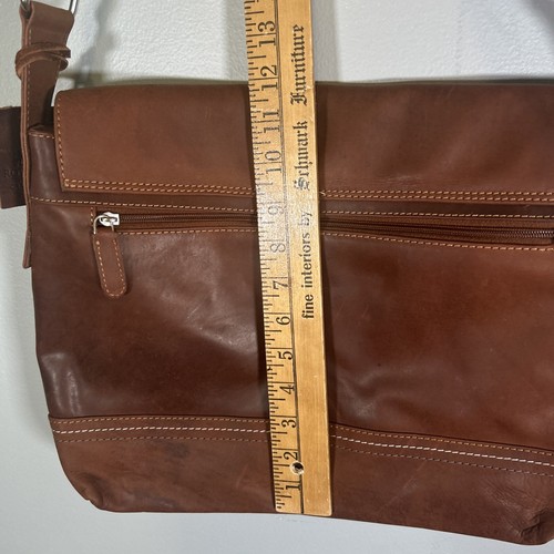 Rowallan Shoulder Bag Medium Brown Leather Satchel Messenger Handbag - Picture 15 of 15
