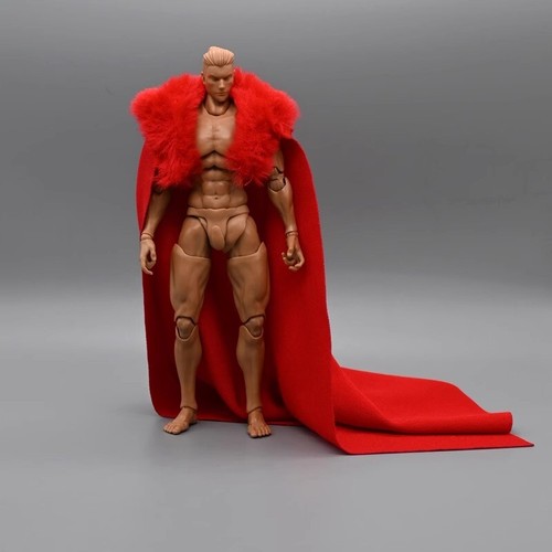 1/12 Scale Male Fur Collar Shawl Poncho Cape Model For 6" Action Figure Body - Picture 14 of 20