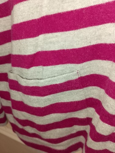 Maglione donna Dash collo tartaruga. taglia 18. a righe grigie e viola. 97% cotone 3. - Foto 5 di 7