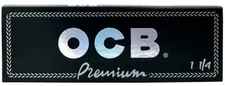 OCB 1 1/4 Rolling Papers Premium Thin 50 Lvs/Pk Buy4@Only $1.86/Pk *USA SHIPPED*