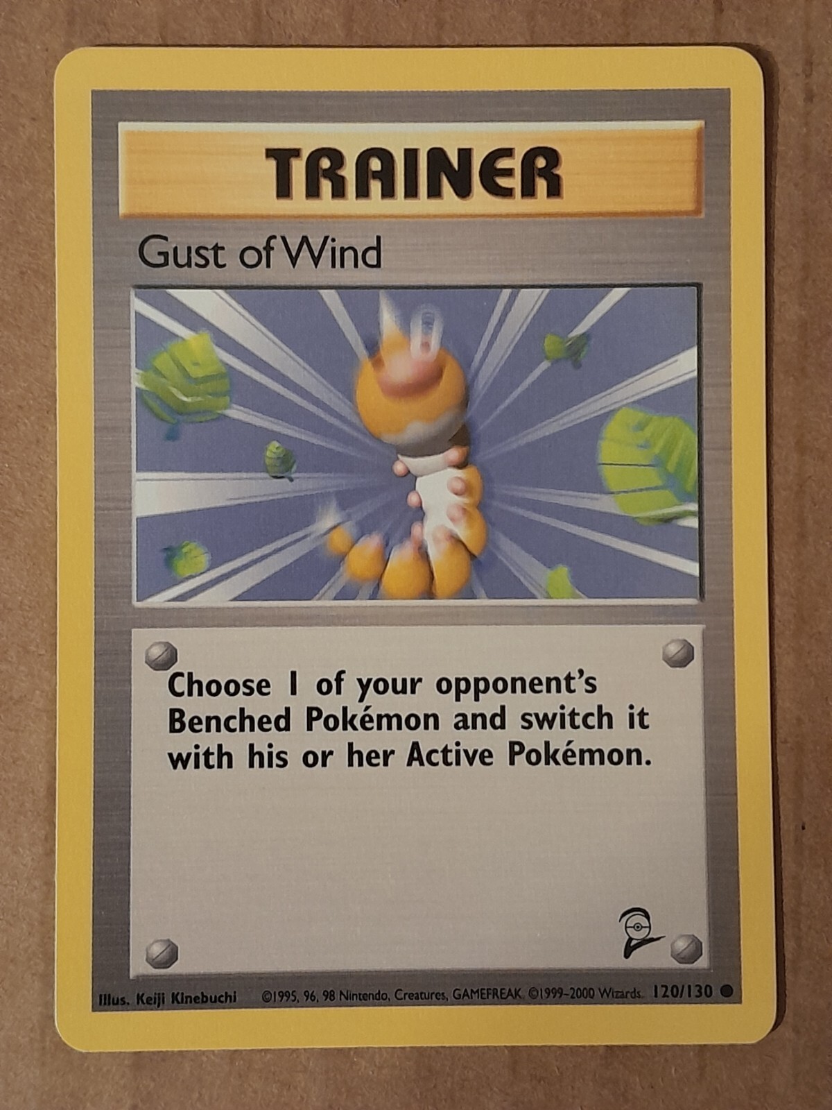 Pokemon Gust of Wind 120/130 Base Set 2 NM See Pictures