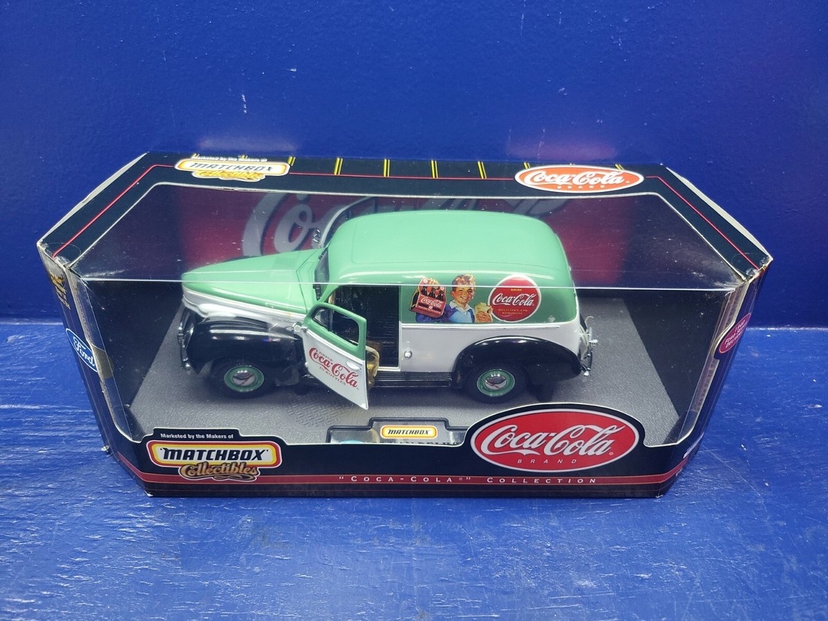 Matchbox 1/24 Scale Diecast Green / White Coca Cola 1940 Ford