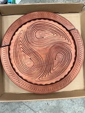 Folding Wooden Decorative Plate Tray Dried Fruit Decoration