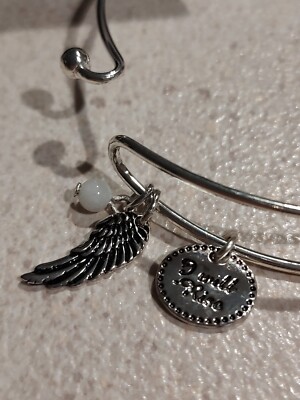 Avon Precious Charms Bracelet  Angel Wings I Will Rise New in Box No Cover 2016