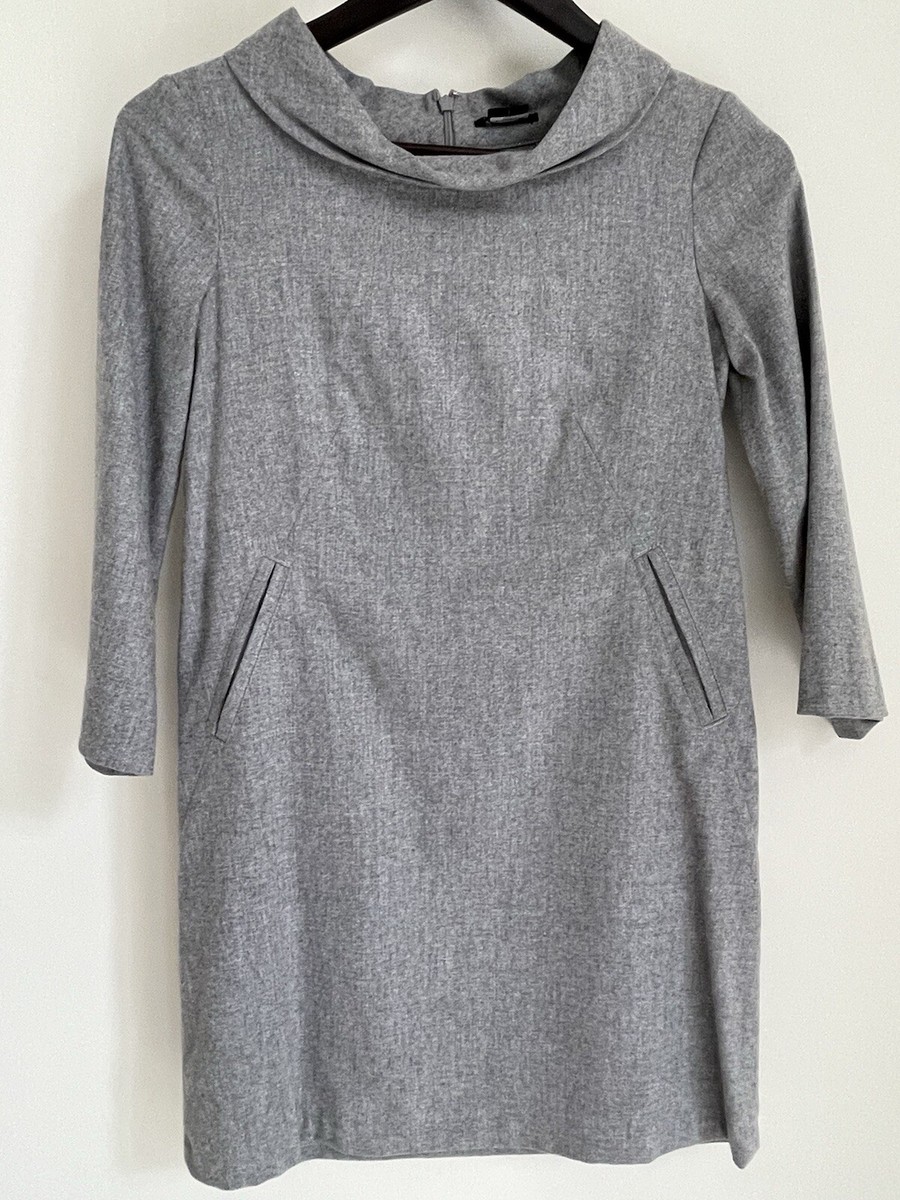 Theory Grey Wool Mini Dress Sz 0 | eBay