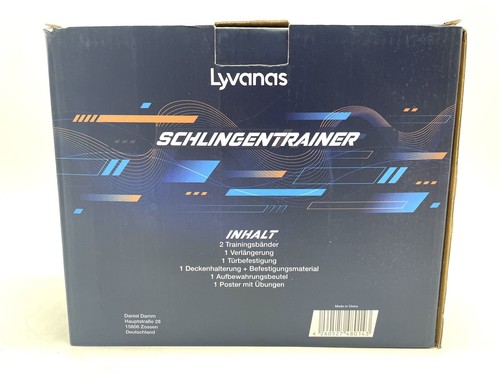Lyvanas Schlingentrainer 6teilig blau / Fitnessbänder / Widerstandsbänder - #J5 - Bild 3 von 3