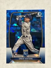 2023 Bowman Chrome Sapphire #14 Drew Waters Kansas City Royals Rookie Card