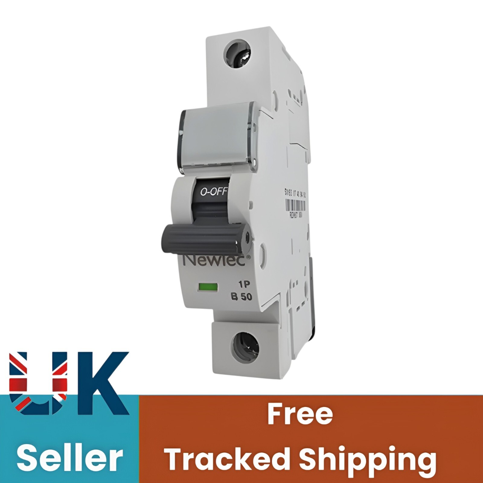 Newlec NLMB150BA 50A Type-B Single Pole Miniature Circuit Breaker